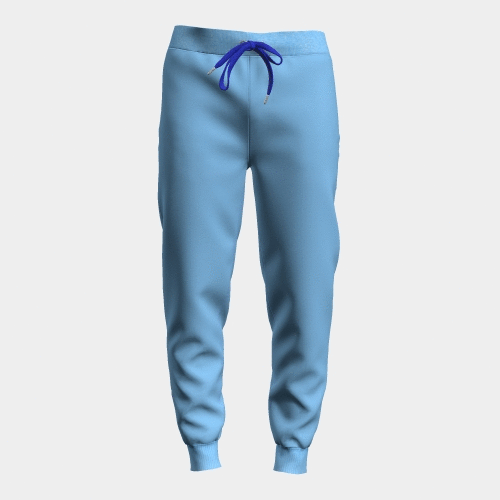 PRE ORDER | Women's Contrast Draw String Jogger with Rib - Ocean Blue