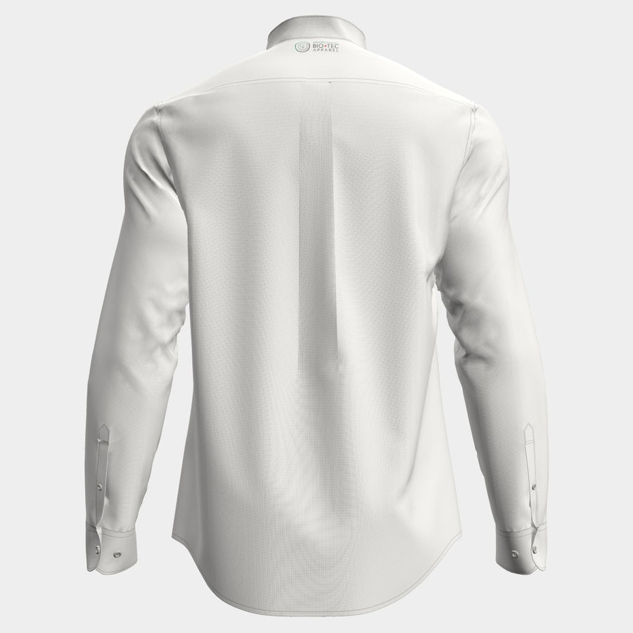 PRE ORDER | Men's Mandarin Collar Shirt - Off White