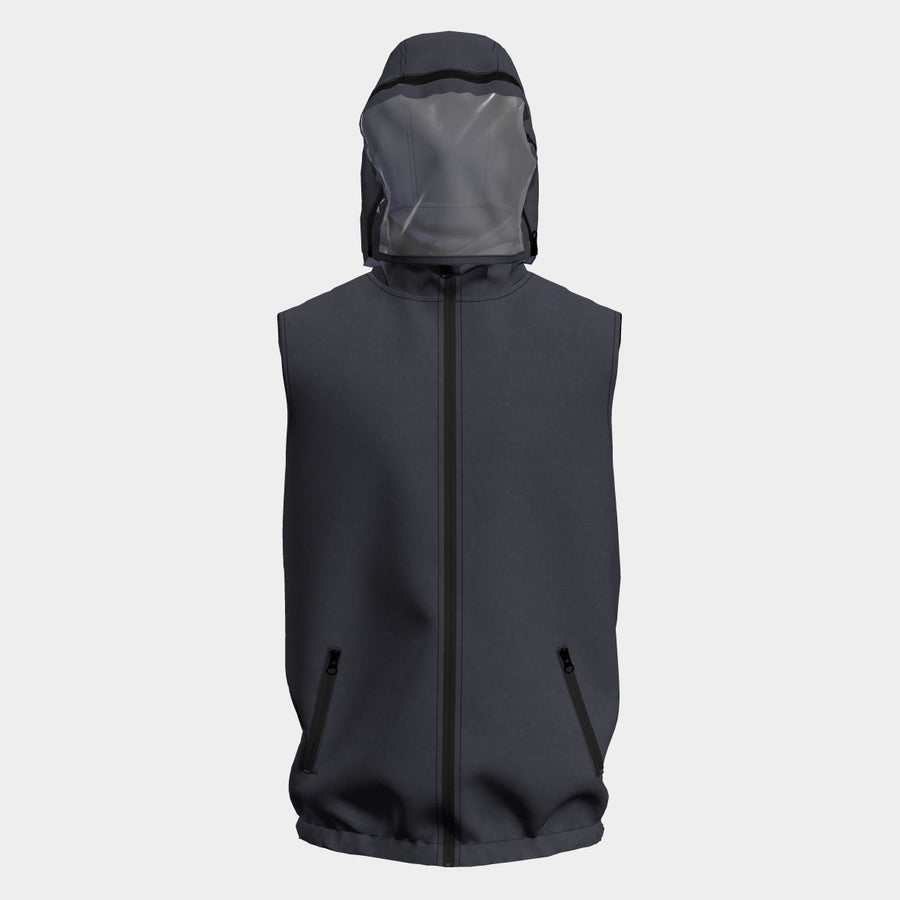 PRE ORDER | Unisex Hooded Vest with Mask - Navy