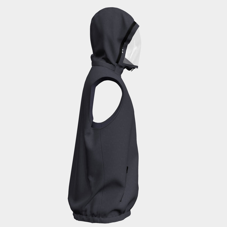 PRE ORDER | Unisex Hooded Vest with Mask - Navy