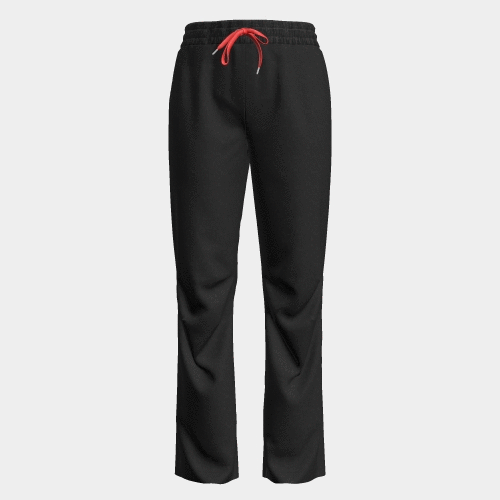 PRE ORDER | Men's Comfort Pants with Contrast Draw String - Black/Red