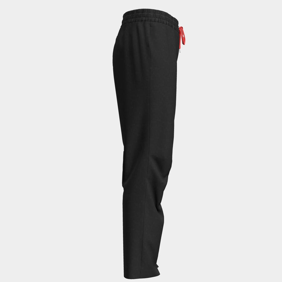 PRE ORDER | Women's Comfort Pants with Contrast Draw String - Black/Red