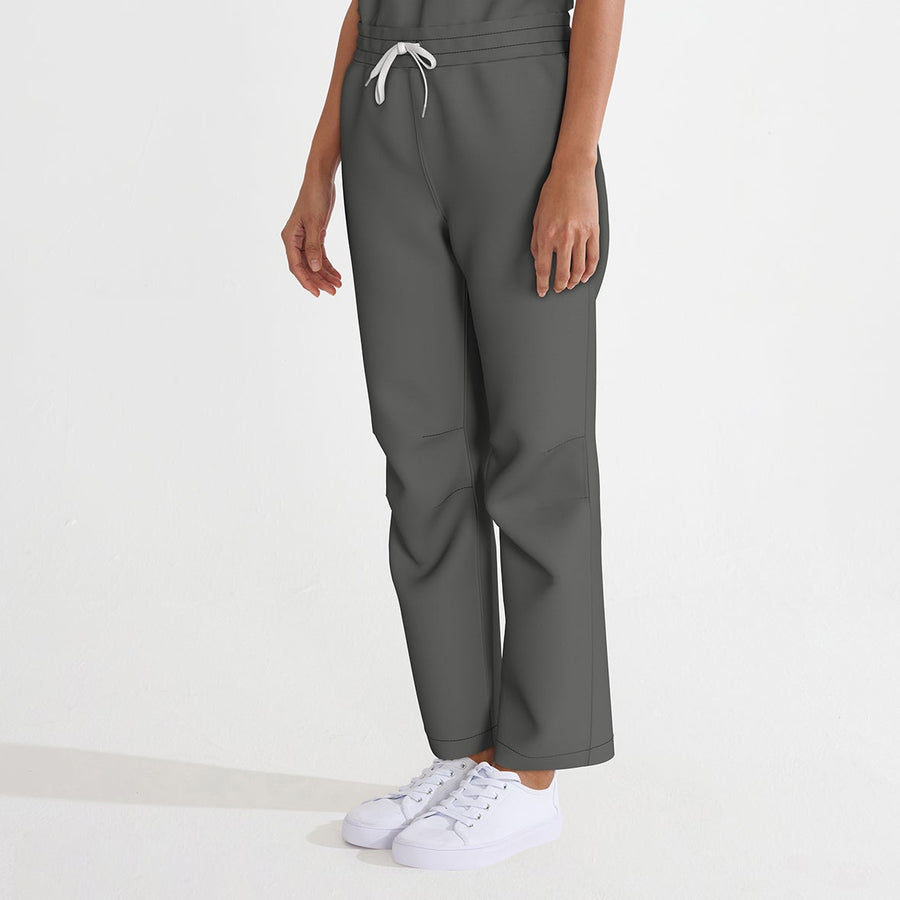 PRE ORDER | Women's Comfort Pants with Contrast Draw String - Slate/White
