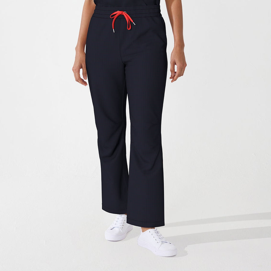PRE ORDER | Women's Comfort Pants with Contrast Draw String - Black/Red