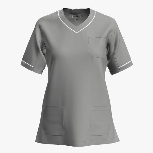PRE ORDER | Women's V-neck Scrub with Contrast Piping