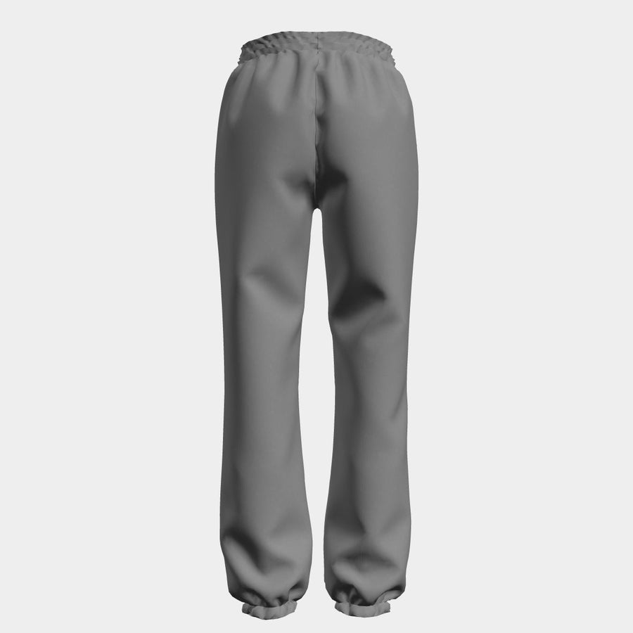 PRE ORDER | Women's Contrast Draw String Elastic Jogger - Grey/Black