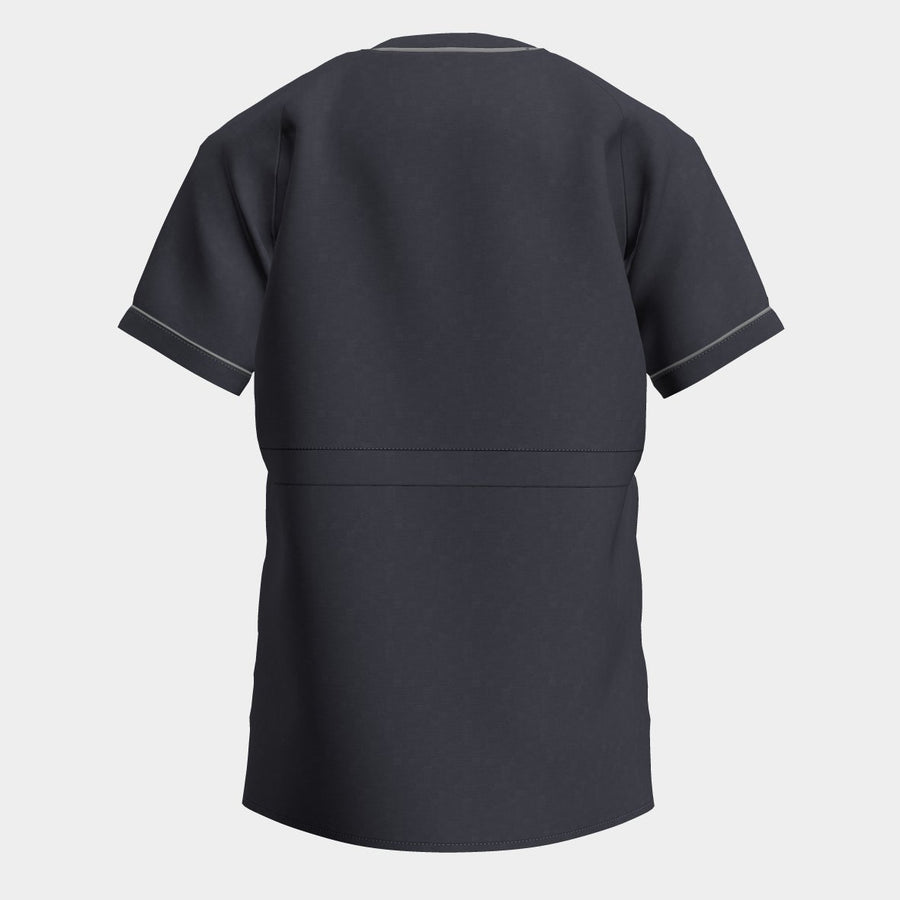 PRE ORDER | Women's Convertible Scrub with Contrast Piping - Navy