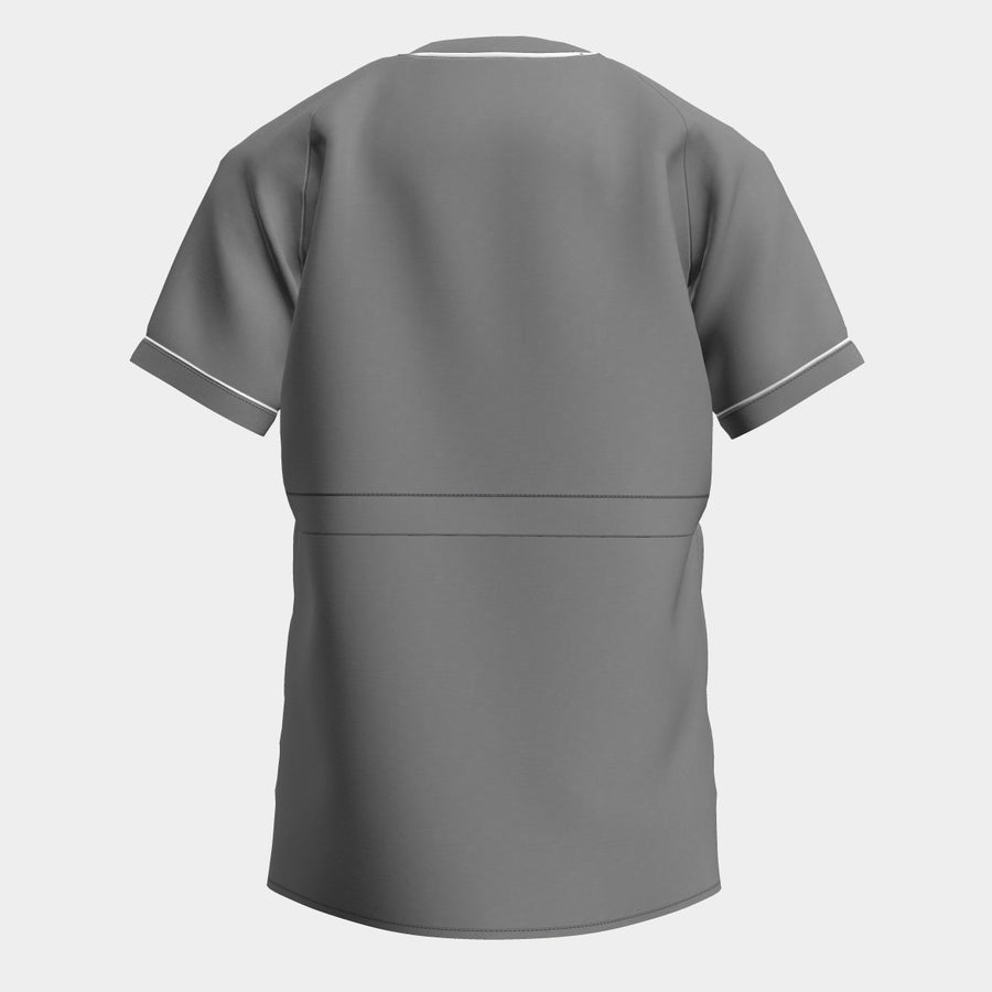 PRE ORDER | Women's Convertible Scrub with Contrast Piping - Slate